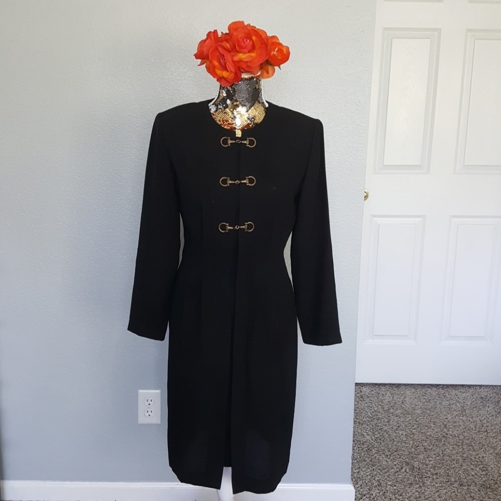 Debra Michaels Black Long Sleeve Dress
